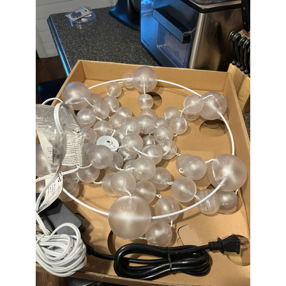New IKEA GLANSA LYSA Ball Chandelier